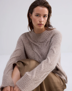 Summum Big Cable Knit Sweater