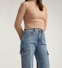 Load image into Gallery viewer, Silver Jeans Co. Denim Cargo Wide Leg Pants