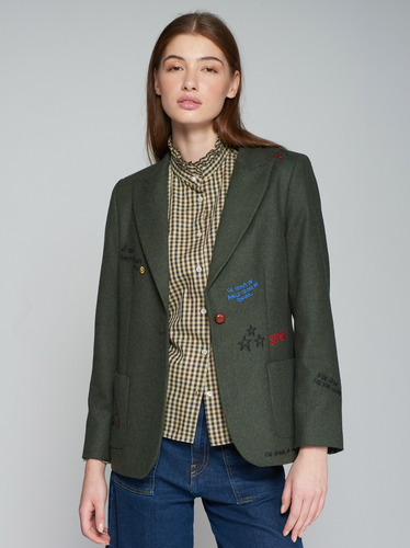 Vilagallo Hillary Embroidered Blazer