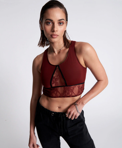 One Teaspoon Lulu Mesh Lace Bralette