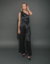 Load image into Gallery viewer, Brunette the Label Satin One Shoulder Top