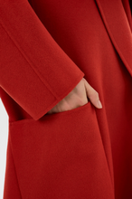 Load image into Gallery viewer, LAMARQUE Thara Shawl Coat - Crimson